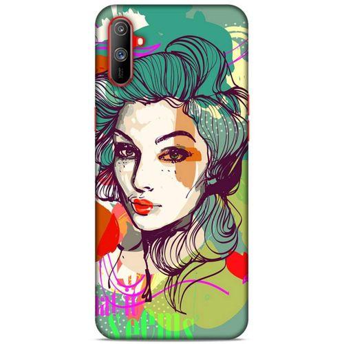 Lopard Oppo Realme C3 Uyumlu Kılıf Sürreal Yüzler ♀ (26) Tpu Silikon Kılıf Desenli
