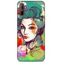 Lopard Oppo Realme C3 Uyumlu Kılıf Sürreal Yüzler ♀ (26) Tpu Silikon Kılıf Desenli