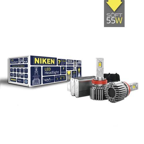 Niken Nova Soft H11 Led Xenon Ampul 55W 18000LM 6500K PGJ19-2 IP67 2’li Set