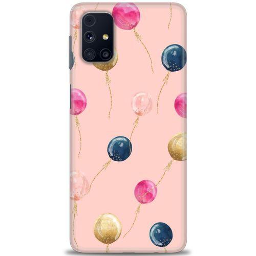 Samsung Galaxy M51 Kılıf HD Baskılı Kılıf - Uçan Balonlar + Tam Ekran Koruyucu