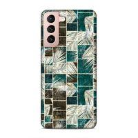 Samsung Galaxy S21 Uyumlu Kılıf Utopia (25) Antişok Kapak Yeşil