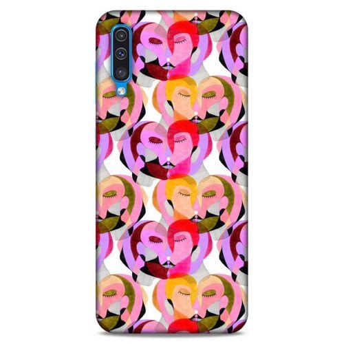 Lopard Samsung Galaxy A30s Uyumlu Kılıf Sürreal Yüzler ♀ (2) Kabı Desenli