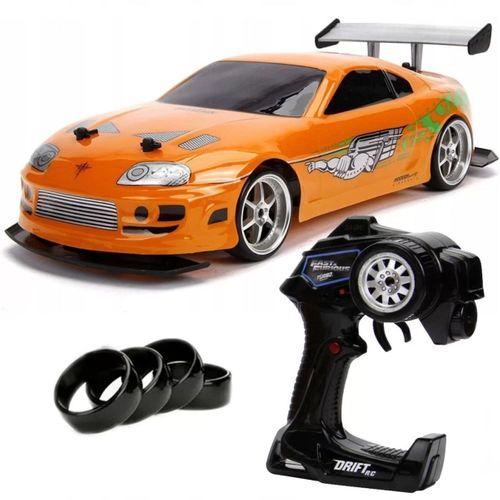 1:10 Fast & Furious 1995 Kumandalı Brian's Toyota Supra Drift Turbo Araba