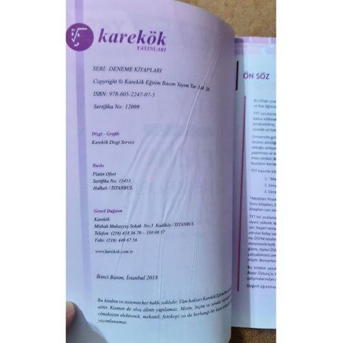 KAREKÖK YAYINLARI YKS 1. OTURUM TYT FİZİK DENEMELERİ