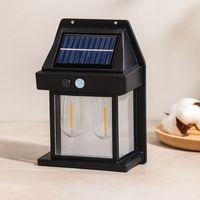 Solar sensörlü duvar lambası 2x1W 1800mAh dış mekan