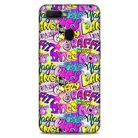 Graffitix (11) Desenli Silikon Kapak Oppo Ax7 Kılıf