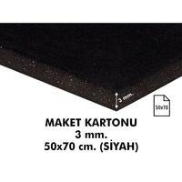 EVENART ( 50 * 70 cm ) 3 mm SİYAH MAKET KARTONU ( 3 Adet )