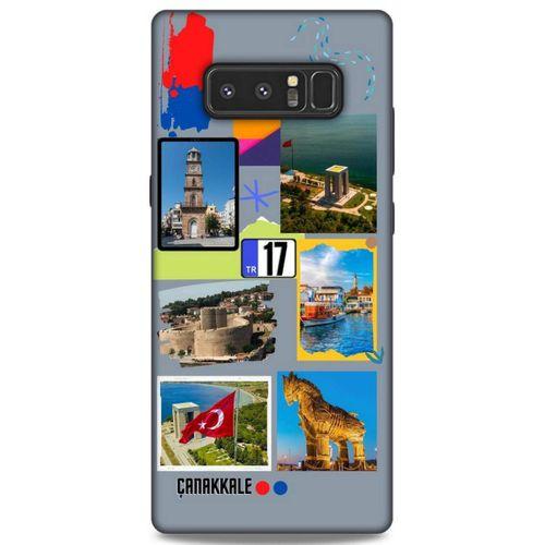 Lopard Samsung Galaxy Note 8 Uyumlu Kılıf Şehirli ※ (17) Çanakkale Tasarım Kılıf