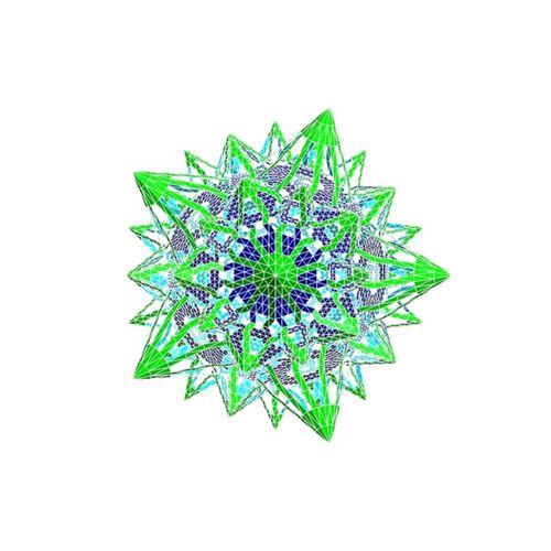 ESCHER STAR TRUNCATED ICOSIDODECAHEDRAL POLYKNOT 1 3D Baskı (Bu ürün Sadece Plastik parçadır - Almadan Önce Soru Sorabilirsiniz)