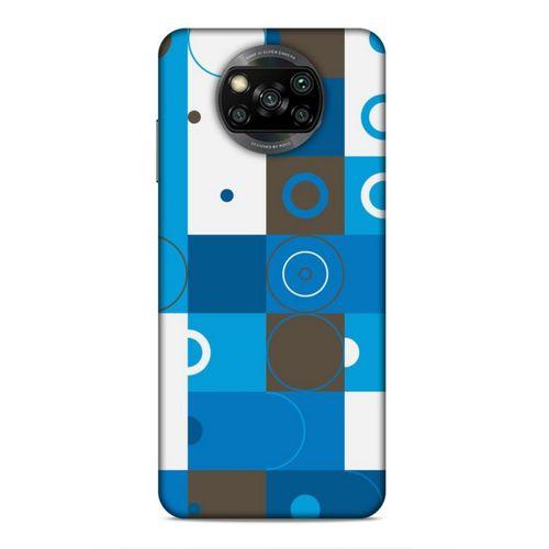 Xiaomi Redmi Poco X3 Uyumlu Kılıf Insomnia (27) Tasarımlı Kılıf Mavi Beyaz