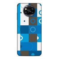 Xiaomi Redmi Poco X3 Uyumlu Kılıf Insomnia (27) Tasarımlı Kılıf Mavi Beyaz