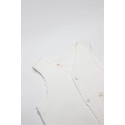 Bistyle Bistyle Yelek Çift Taraflı Welcome Baby Duck 18104 Sarı-Ekru