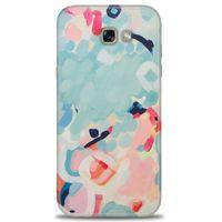 Samsung Galaxy A7 2017 / A720 Kılıf HD Baskılı Kılıf - Mavi + Tam Ekran Koruyucu