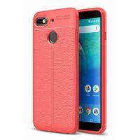 General Mobile GM 8 GO Uyumlu Kılıf 5.5 inç Koruyucu Esnek TPU Silikon Kırmızı zns