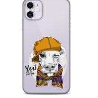 Zoologix (28) Apple iPhone 12 Şeffaf Kılıf Silikon Desenli