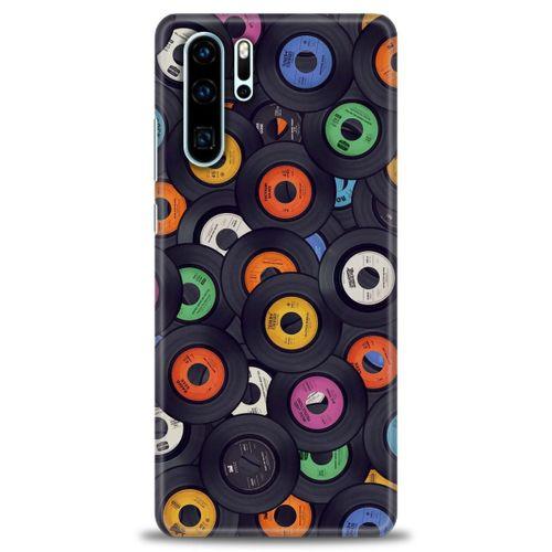 Huawei P30 Pro Kılıf HD Baskılı Kılıf - Plaklar + Tam Ekran Koruyucu