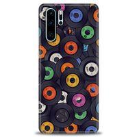 Huawei P30 Pro Kılıf HD Baskılı Kılıf - Plaklar + Tam Ekran Koruyucu