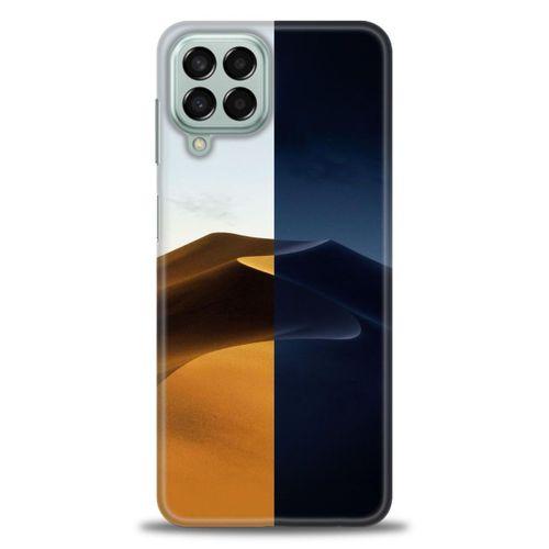 Samsung Galaxy M33 Kılıf HD Baskılı Kılıf - Gece ve Gündüz + Tam Ekran Koruyucu