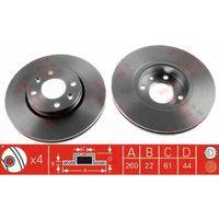 Ni̇ssan Micra Note Ön Fren Di̇sk 260Mm 06-