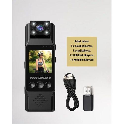 Wifi Destekli Mini Kamera – 180° Dönebilen Lens, 1080p Video, Tft Ekranlı