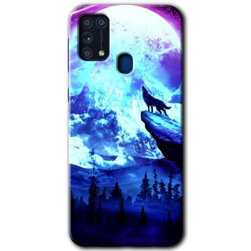 Galaxy M31 Kılıf HD Desen Baskılı Arka Kapak - Mega Kurt