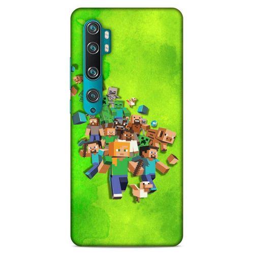 Lopard Xiaomi Mi Note 10 Uyumlu Kılıf PiXel (28) Arka Kapak Steve Karakter