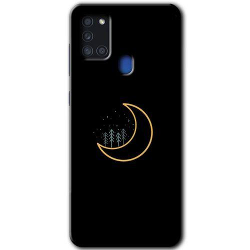 Samsung Galaxy A21s Kılıf Baskılı Kapak - İyi Geceler +Tam Ekran Koruyucu