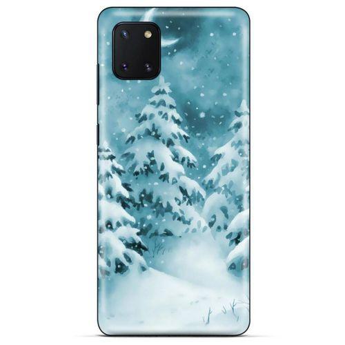 Huawei Y5P Kılıf Snowix (36) Glitter Kılıf Beyaz Yeşil