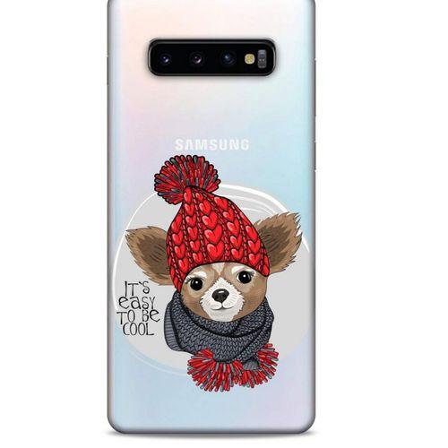 Zoologix (96) Samsung Galaxy S10 Plus Şeffaf Kılıf Silikon Desenli