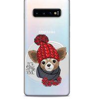 Zoologix (96) Samsung Galaxy S10 Plus Şeffaf Kılıf Silikon Desenli