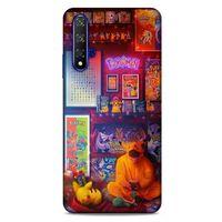 Retro (27) Desen Tasarımlı Kılıf Renkli Huawei P Smart S Y8P Kılıf
