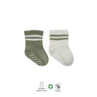 Bistyle Çemberli Kaymaz Soket Çorap 2'Li BS10125 Nil Ekru