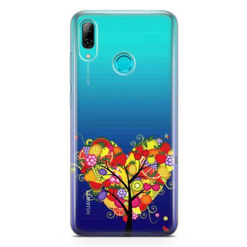 Huawei P Smart 2019 Kılıf Kalp Meyve Ağacı Arka Kapak Koruma Desenli Full Koruyucu