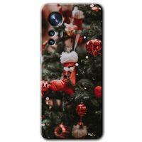 Potkal Hediye Fabrikası Xiaomi Mi 12 Kılıf HD Desen Baskılı Arka Kapak - Happy New Year