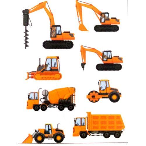 Dekoratif Etiket Sticker İş Makineleri 80X120Mm Dl-041 - 4 adet