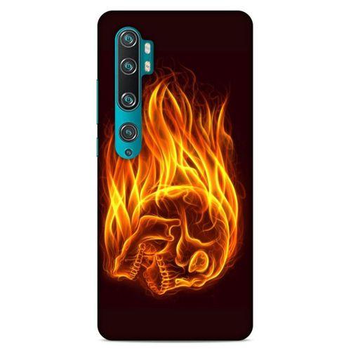Lopard Xiaomi Mi Note 10 Pro Uyumlu Kılıf FireX (50) Shockproof Kılıf İskelet Kafa