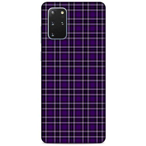 Samsung Galaxy S20 Plus Uyumlu Kılıf Mor Delisi (11) Tam Koruma Çizgili