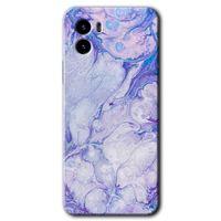 Vivo Y15s Kılıf HD Desen Baskılı Arka Kapak - Spots Lilac