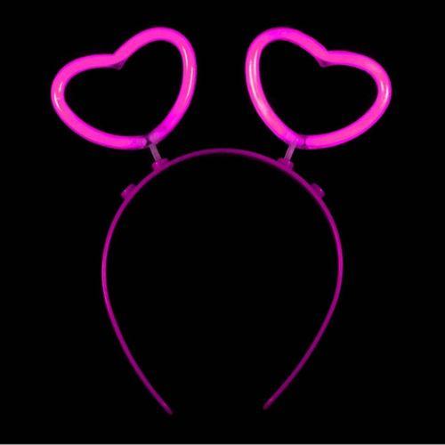 Glow Karanlıkta Yanan Fosforlu Kalp Taç 12 Adet - Lisinya