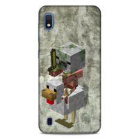 Lopard Samsung Galaxy A10 Uyumlu Kılıf PiXel (43) Thin Fit Kılıf Tavuk MC