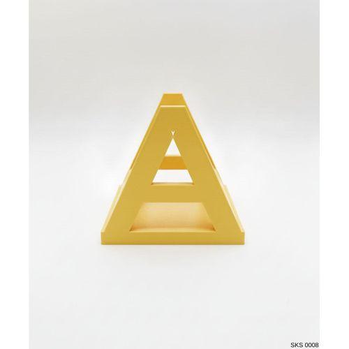 Sarı A Harf Seklinde Mini Dekoratif Saksi Ismine Ozel Bas Harf Tasarim 75 Cm Masa Ustu Ofis Dekoru