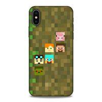 Lopard Apple iPhone XS Uyumlu Kılıf PiXel (14) Lansman Kılıf Minecraft Karakterleri