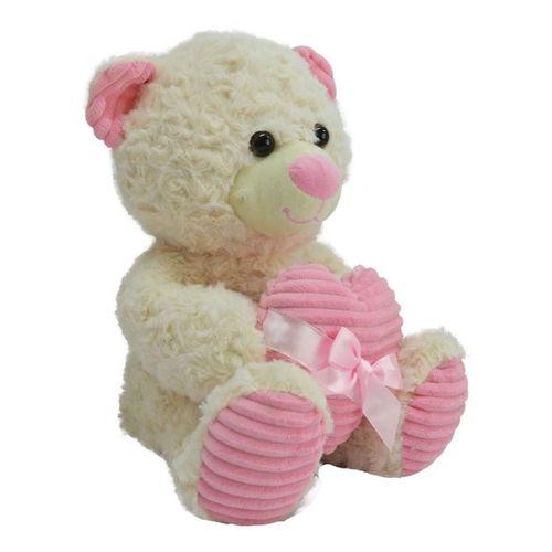 62915 35 CM KALBİ KURDELELİ PELUŞ AYI -HLY