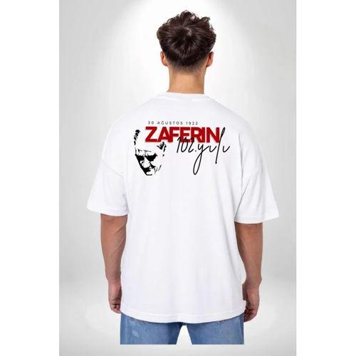 30 Ağustos Baskılı T-shirt - Beyaz
