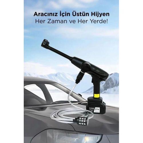 Akülü Şarjlı Yüksek Basınçlı Oto Araba Bahçe Yıkama,temizleme Su Sı