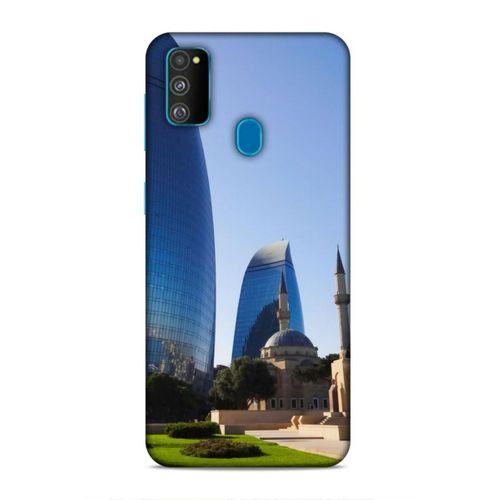 Samsung Galaxy M30s Uyumlu Kılıf Azarbaijan (37) Silicone Cover Kule ve Camii