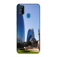 Samsung Galaxy M30s Uyumlu Kılıf Azarbaijan (37) Silicone Cover Kule ve Camii
