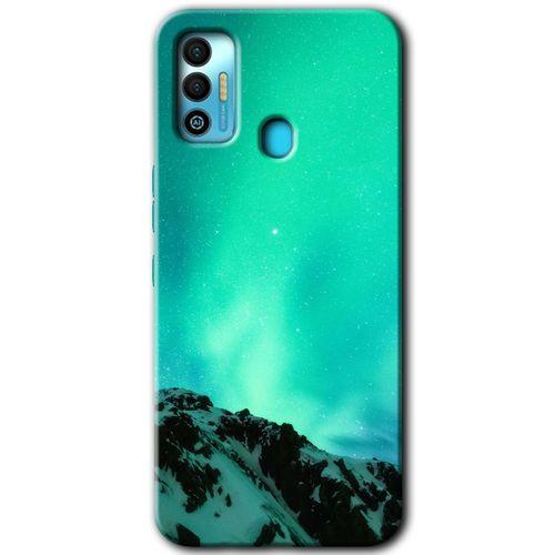 Potkal Hediye Fabrikası Tecno Spark 7T Kılıf HD Desen Baskılı Arka Kapak - Aurora