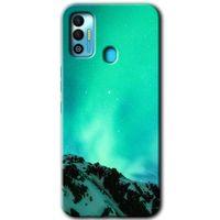 Potkal Hediye Fabrikası Tecno Spark 7T Kılıf HD Desen Baskılı Arka Kapak - Aurora