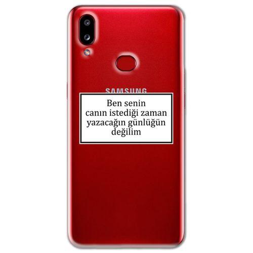 Galaxy A10s Kılıf HD Yazı Baskılı Silikon Arka Kapak - Yazı 10